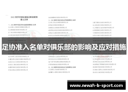足协准入名单对俱乐部的影响及应对措施
