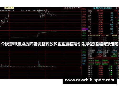 今晚意甲焦点战阵容调整释放多重重要信号引发争冠格局猜想走向